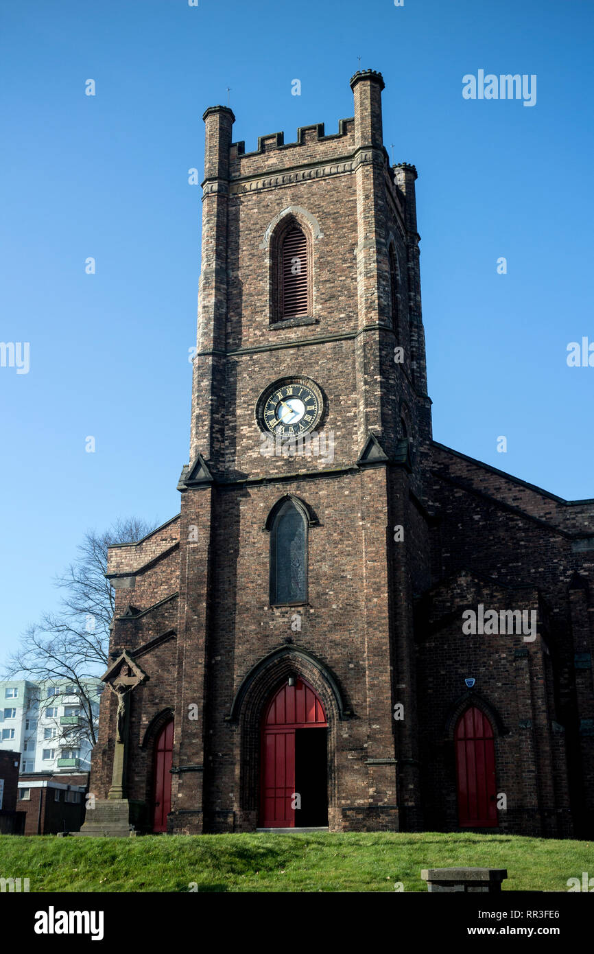 St. Peter`s Church, Stafford Street, Walsall, West Midlands, England, UK Stock Photo